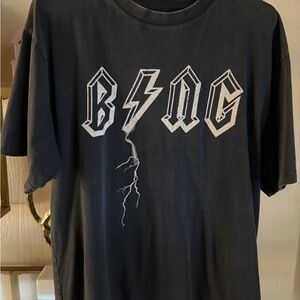 Anine Bing Black Graphic T-Shirt